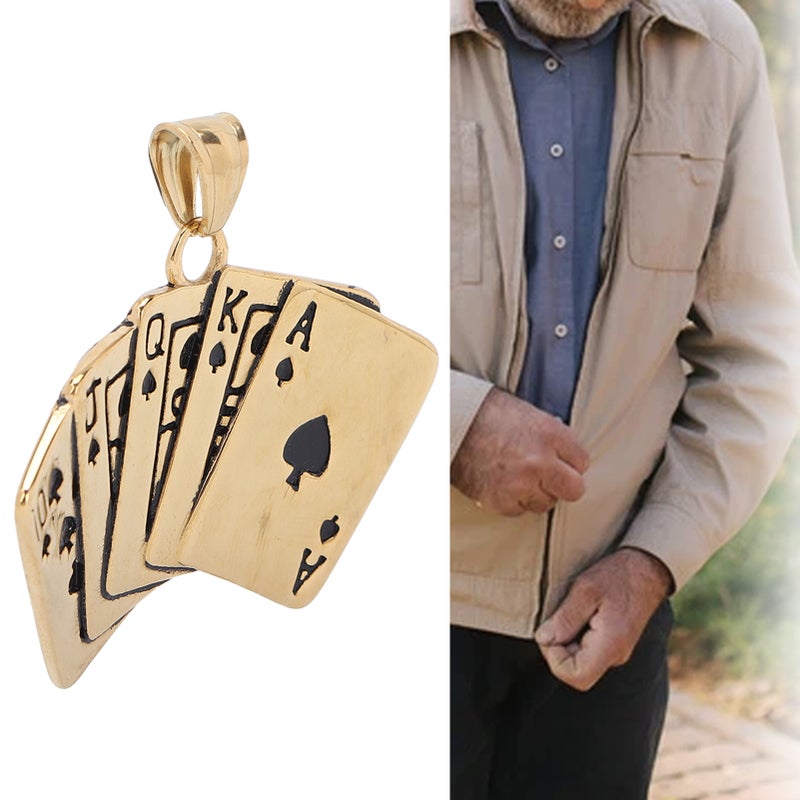 Zipper Repair Pulls Titanium Steel Poker Shaped Pendants Clothes Accessories for Elder Golden - Image 4