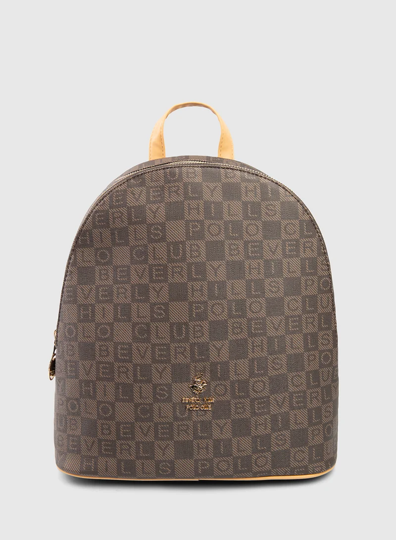 BEVERLY HILLS POLO CLUB Casual Text Print Backpack