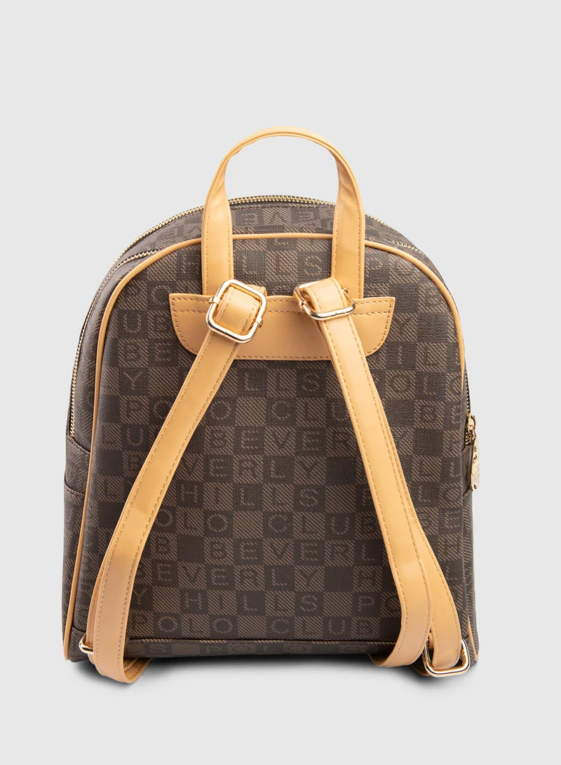BEVERLY HILLS POLO CLUB Casual Text Print Backpack