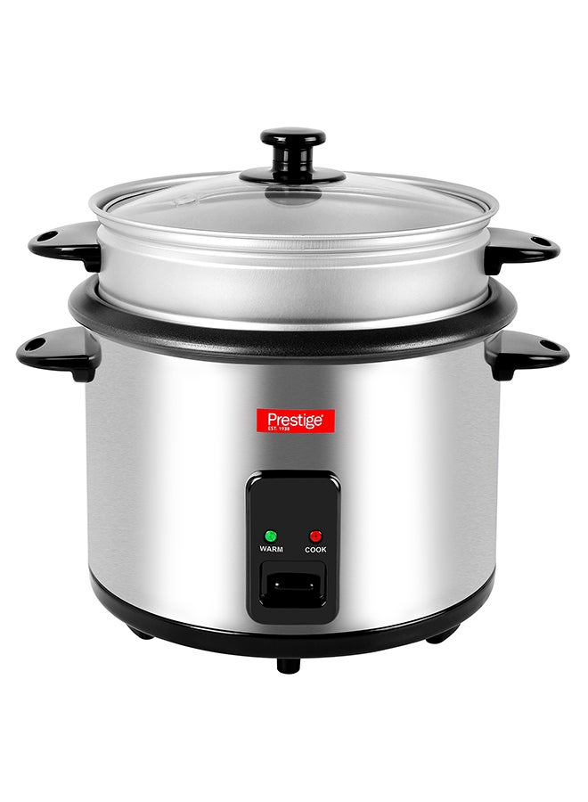 برستيج جهاز طهي الأرز من الستانلس ستيل 1.8 L 700 W PR50310 أسود/ فضي - Image 1