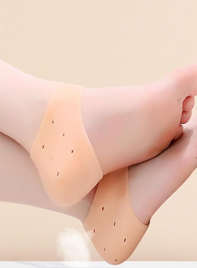 Lapras 𝟏𝟓 𝐘𝐞𝐚𝐫𝐬 𝐖𝐚𝐫𝐫𝐚𝐧𝐭𝐲 Heel Protectors, Silicone Anti-Crack Moisturizing Foot Sleeves for Dry, Cracked Heels, Reusable and Washable Socks for Heel Pain Relief for Men & Women, 1 Pair - Image 4