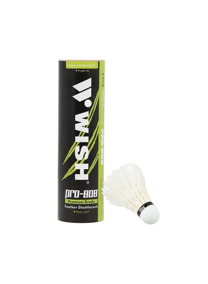 Wish SHUTTLECOCK PRO-808 FEATHER WHITE PACKAGE 3 PCS WISH