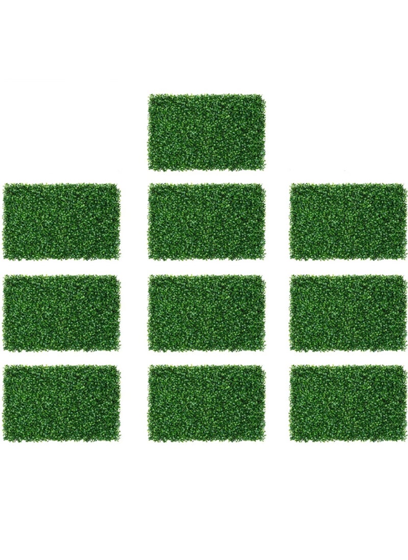 LINGWEI 10pcs Artificial Green Wall fence 40x60cm Artificial Green Wall Grass Decorative Wall Fence For Outdoor Greening  - Image 1