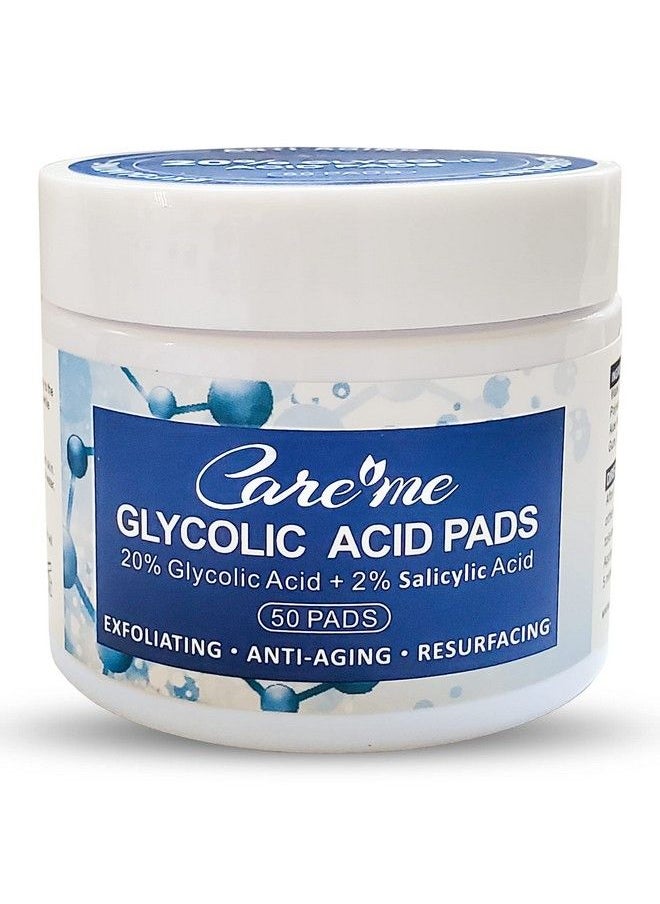 Care Me - ضمادات علاج حب الشباب بحمض الجليكوليك بنسبة 20% + 2% حمض الساليسيليك لتقشير الوجه وتجديده ضمادات تقشير الوجه بحمض ألفا هيدروكسي بيتا هيدروكسي لتوحيد لون البشرة والتحكم في العيوب وإظهار البشرة المشرقة والشبابية المتألقة (50 قطعة) - Image 1
