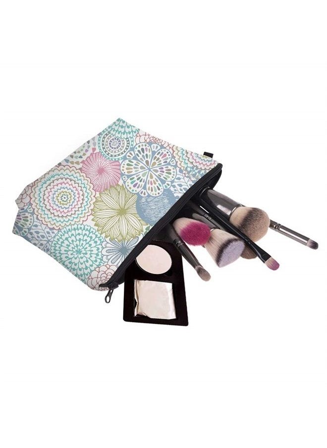 deanfun - Cosmetic Bag for Women, Mandala Flowers Waterproof Makeup Bags Roomy Toiletry Pouch Travel Accessories Gifts (51561) - Image 1