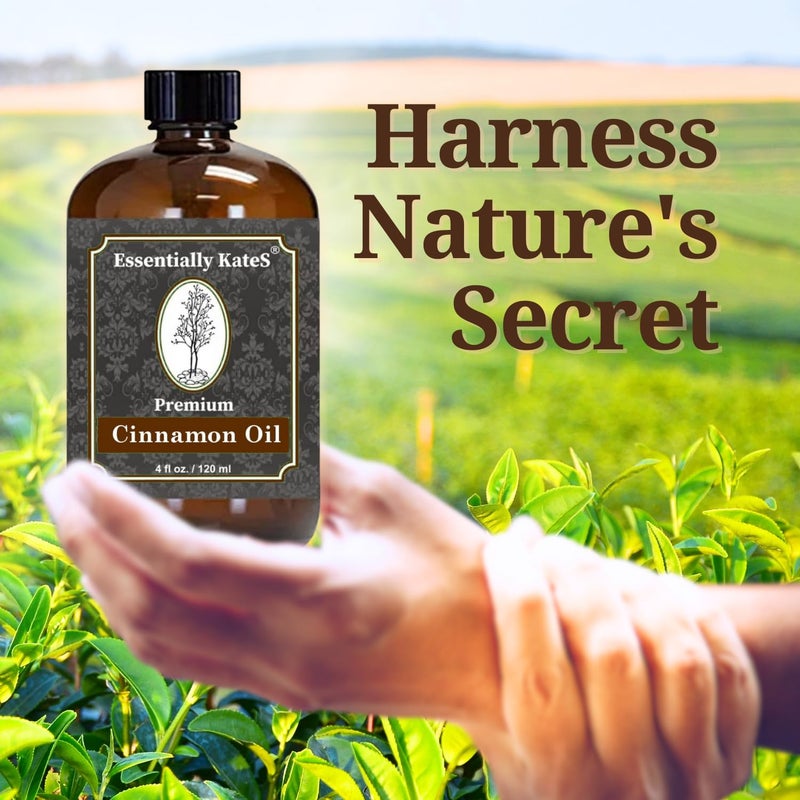 Essentially KateS Premium Cinnamon Oil 4 Fl Oz with Huge Dropper and Sprayer - 100% Pure, Natural & Therapeutic - Cleaning, DIY Soap, Diffuser, Aromatherapy, Garden and Kitchen - Indoor and Outdoor - Image 5