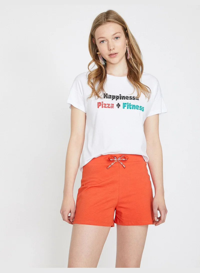 KOTON Tie Waist Shorts