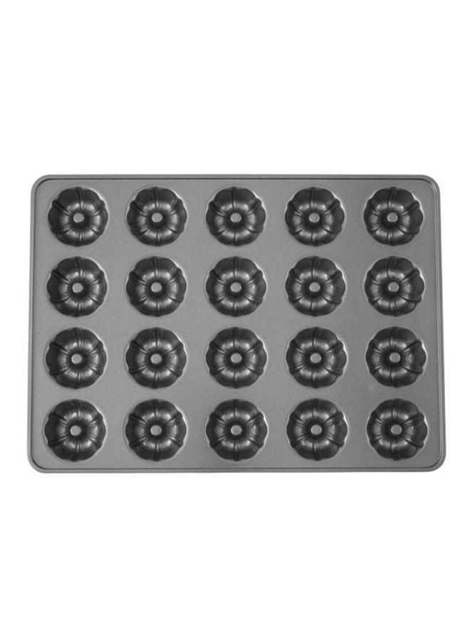 Loquat Fluted Tube Pan Grey 21.5x15.5x1.6inch - Image 1