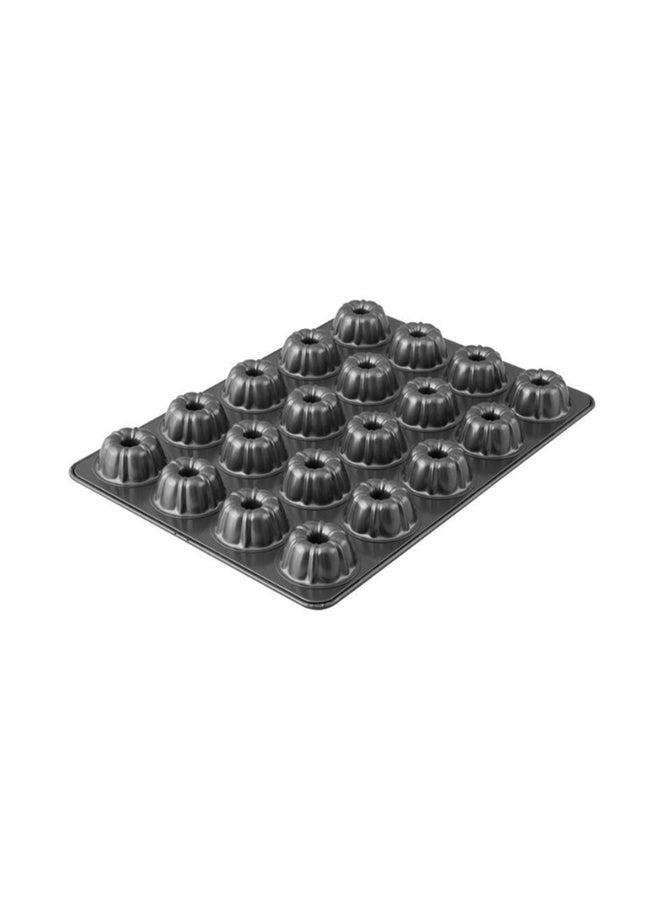 Loquat Fluted Tube Pan Grey 21.5x15.5x1.6inch - Image 3