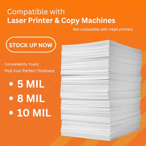 TerraSlate Waterproof Laser Printer Paper – 8 MIL 8.5"x14", 100 Sheets, White – Tear & Smudge Proof, Heavy-Duty for Outdoor Use, Ideal for Printing, Copying & More - Image 2