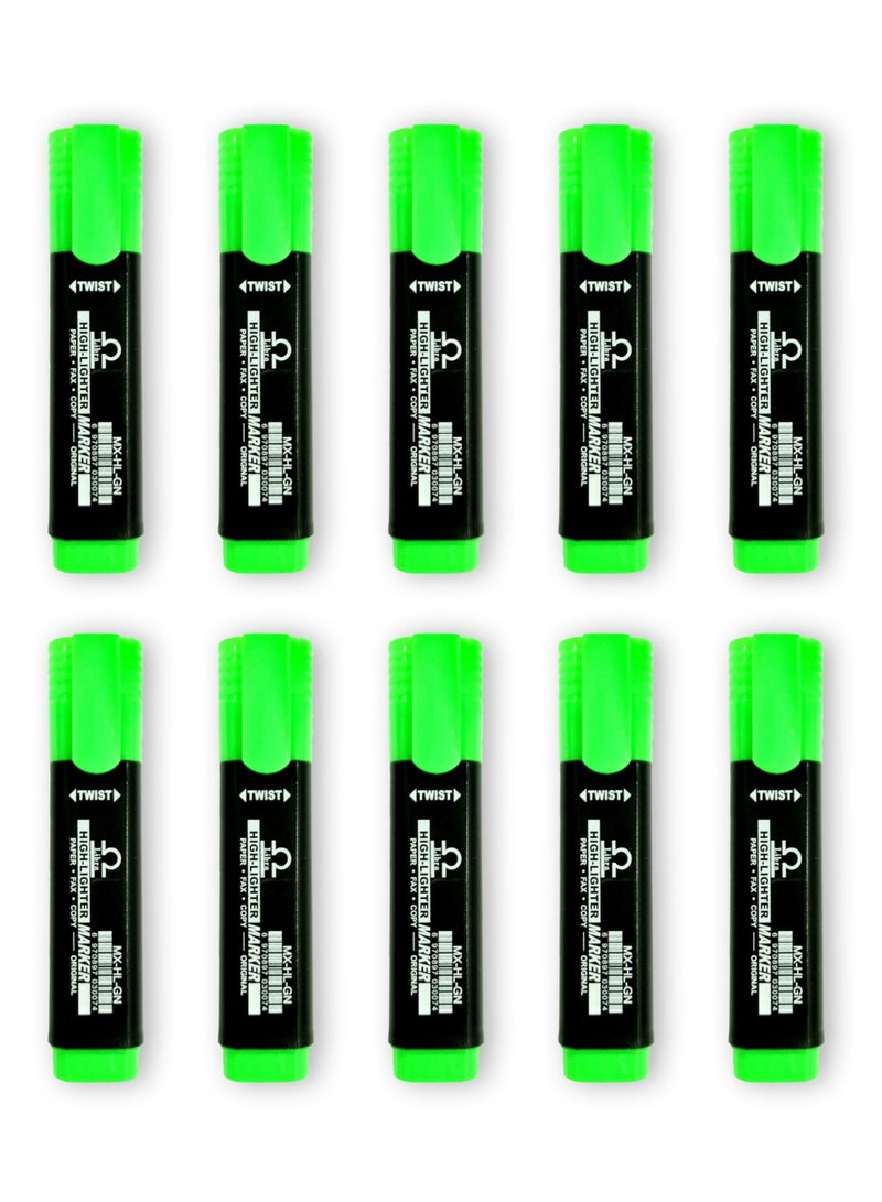 Libra highlighter GREEN (10 Pcs Per box) - Image 1