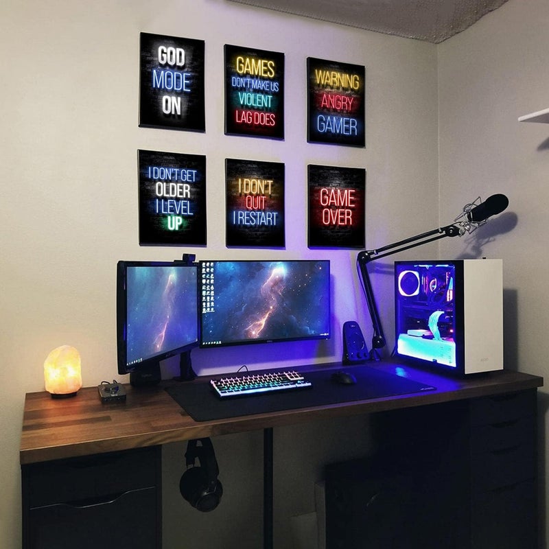 ASTRDECOR Gamer Room Decor | Gaming Room Decor | Gaming Decor for Boys Room，Video Game Room Decor Posters for Boys Room，Gaming Posters Prints Gamer Room Decor for Boys (Unframed, 8x10inch，12pcs) - Image 3