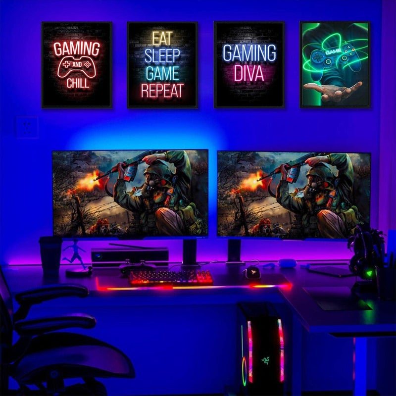 ASTRDECOR Gamer Room Decor | Gaming Room Decor | Gaming Decor for Boys Room，Video Game Room Decor Posters for Boys Room，Gaming Posters Prints Gamer Room Decor for Boys (Unframed, 8x10inch，12pcs) - Image 2