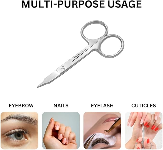 Manicare Extra Strong Nail Scissors Professional Japanese Stainless Steel Sharp Tips Trims Fingernails And Toenails Heavy Duty For Tough Thick Nails MultiPurpose Beauty Scissors - Image 4