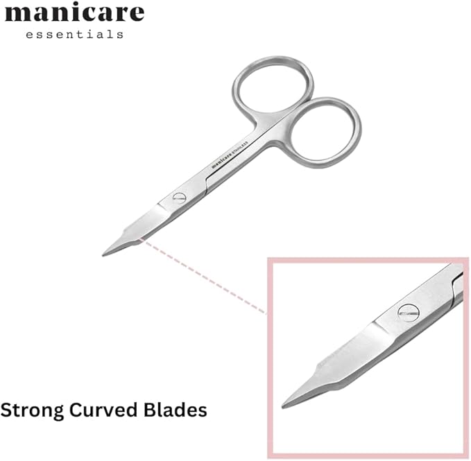 Manicare Extra Strong Nail Scissors Professional Japanese Stainless Steel Sharp Tips Trims Fingernails And Toenails Heavy Duty For Tough Thick Nails MultiPurpose Beauty Scissors - Image 3