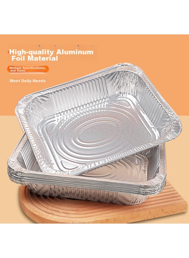 Faxilon Bbq Aluminum Foil Box Tray 3500ml * 10 Disposable Fish Box Baking Oven Camping Picnic Tray - Image 3