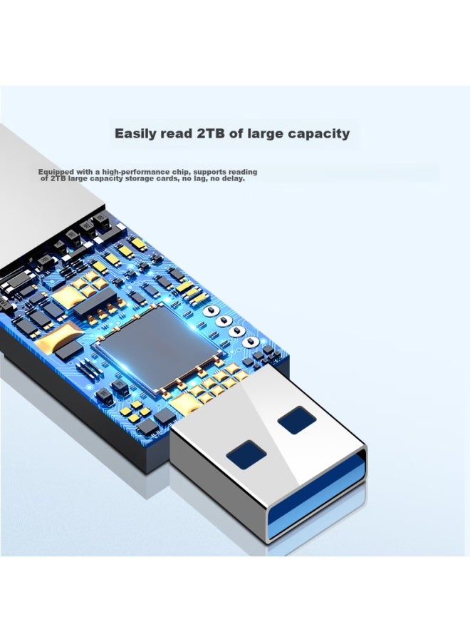 Chuanyu Usb-c 3.0 High-speed Multifunctional All-in Phone Card Reader, Type-c Interface, Otg, Android, Sd, Dslr Camera, Tf Recorder, Phone Storage Memory Card, Dual Card Simultaneous Reading - Image 5