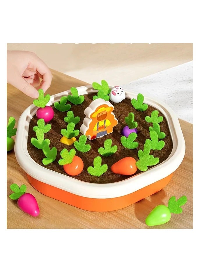 AROAQ لعبة سحب الجزر للأطفال - لعبة مونتيسوري تعليمية للأطفال الصغار - لعبة قماشية لجني الجزر - Image 3