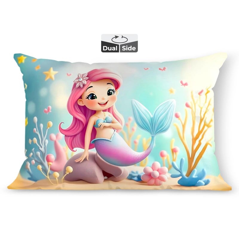 Brizberry ® Kids Pillow Cushion with Super Soft Fabric | Animal & Cartoon Prints | 12x18 inches (Design 11) - Image 1