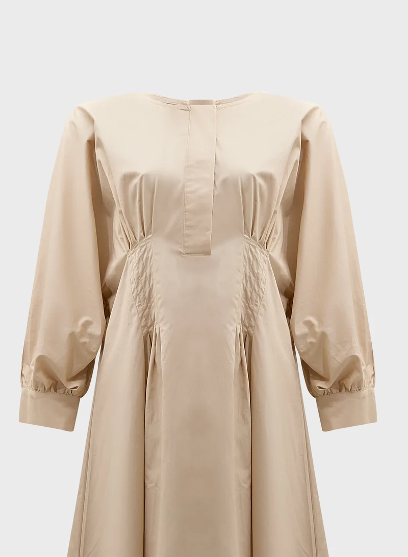 Khizana Balloon Sleeve Dress