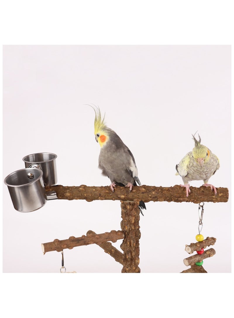 general Sichuan Pepperwood Game Parrot Stand Swing Rings Bird Toy for Budgerigar Peony and Cockatiel Bird Supplies - Image 2