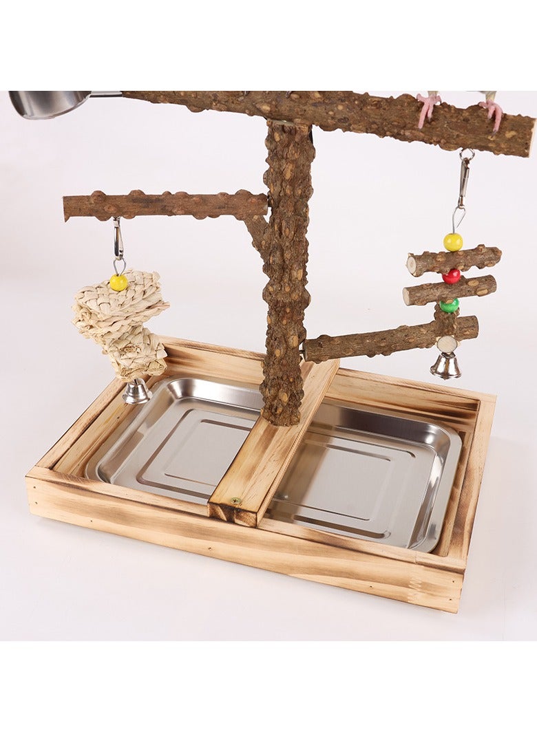 general Sichuan Pepperwood Game Parrot Stand Swing Rings Bird Toy for Budgerigar Peony and Cockatiel Bird Supplies - Image 3