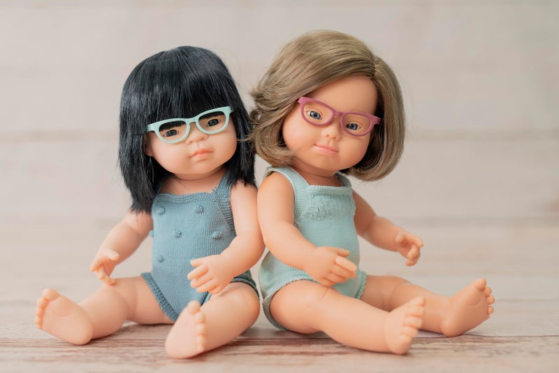 Miniland Turquoise Glasses for 15 inches Dolls, Enhance Realism in Play with Stylish Accessories for Reborn Baby Dolls & Inclusive, Perfect for Baby Doll Enthusiasts Play, Toddler Toys | Green - Image 4