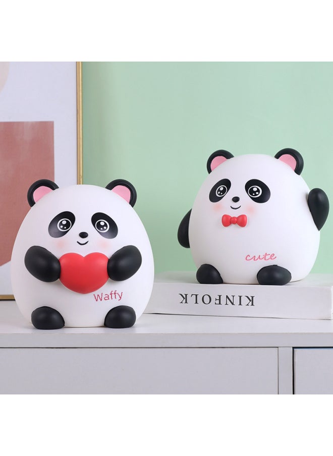 Generic Toy/storage Can/storage Can Cute Dinosaur Design Perfect For Children's Playtime Organization-Color:[Large] Panda Bow  - Image 2