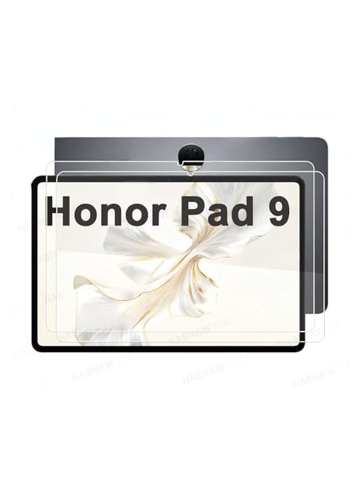 erorex 2 Pieces HD Scratch Proof Screen Protector Tempered Glass Compatible with Honor Pad 9 12.1-inch 2023 Tablet Protective Film - Image 1