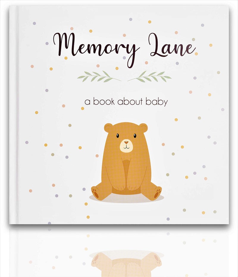 Sweet Child SweetChild First 5 Years Gender Neutral Keepsake Baby Book Memory Journal Scrapbook for New Experienced Moms Beautiful Windowed Gift Box 96 Thick Pages to Track Special Moments Baby Shower Gifts