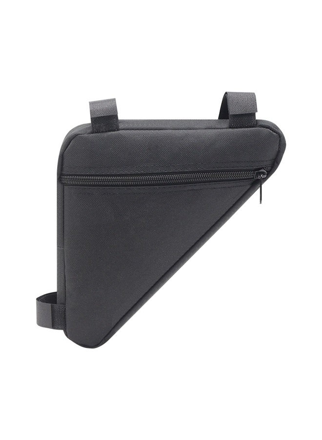 يونج شنج كيس دراجة مثلث كيس أسود دراجة إطار أمامي حقيبة تخزين دراجة صغيرة لأدوات أوعية ركوب الدراجات ، كيس تخزين إطار الدراجة 20*20 سم - Image 1