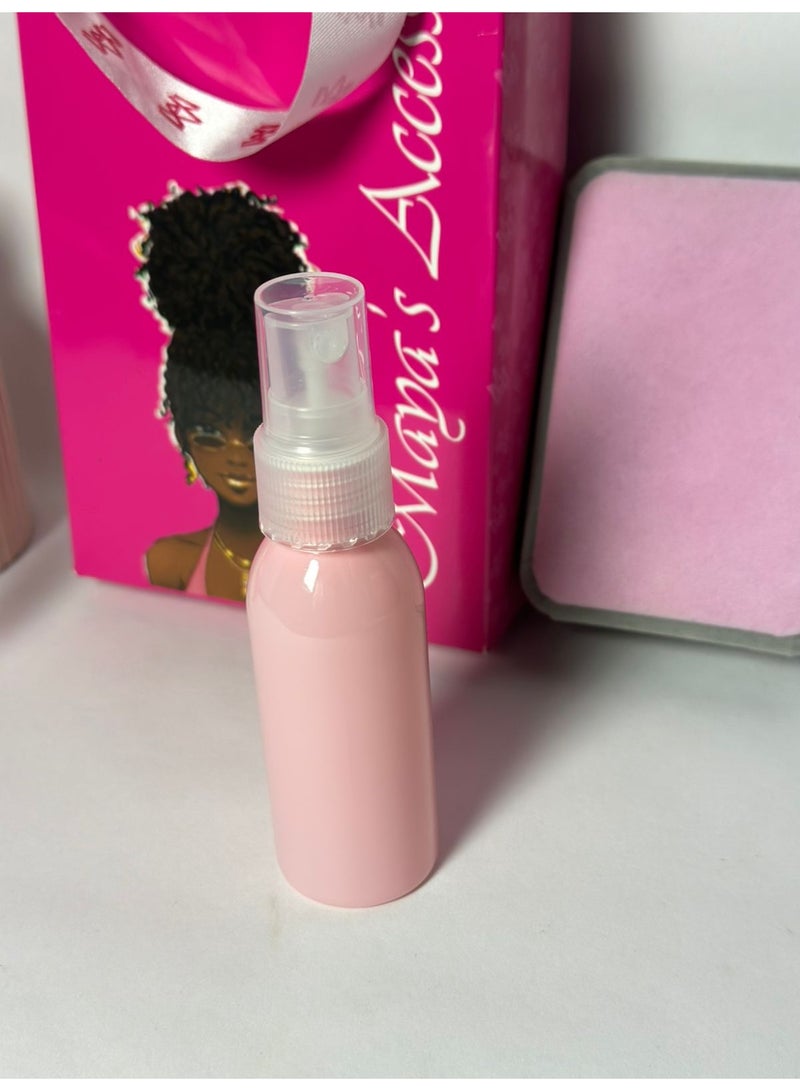 زجاجة عطر قابلة لإعادة التعبئة من مايا أكسسوارز - تصميم أنبوب دائري، زجاجة بخاخ مستحضرات تجميل فارغة للسفر، قطعة واحدة قد تختلف الألوان - Image 3