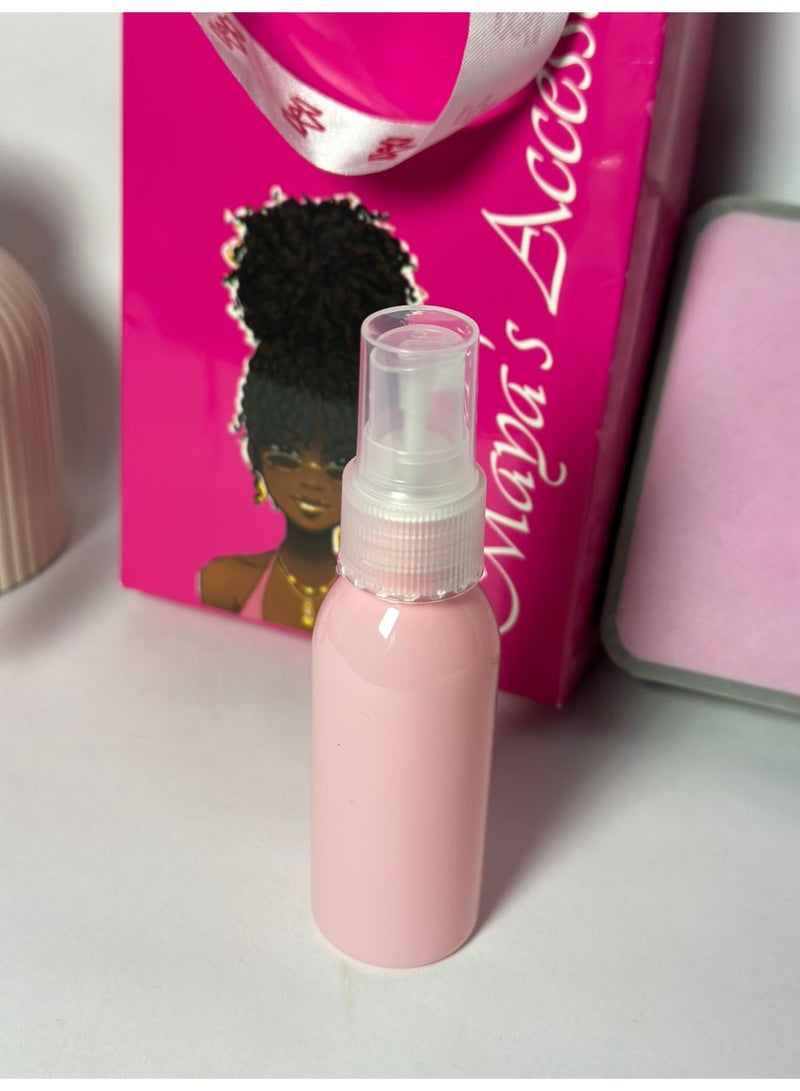 زجاجة عطر قابلة لإعادة التعبئة من مايا أكسسوارز - تصميم أنبوب دائري، زجاجة بخاخ مستحضرات تجميل فارغة للسفر، قطعة واحدة قد تختلف الألوان - Image 2