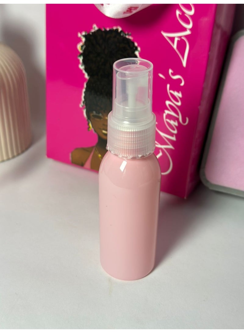 زجاجة عطر قابلة لإعادة التعبئة من مايا أكسسوارز - تصميم أنبوب دائري، زجاجة بخاخ مستحضرات تجميل فارغة للسفر، قطعة واحدة قد تختلف الألوان - Image 1