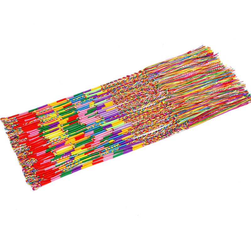 Resinta 40 Pieces Handmade Braided Bracelets Assorted Colors Friendship Cords Thread Bracelets Party Supply Favors for Wrist Anklet - Image 3