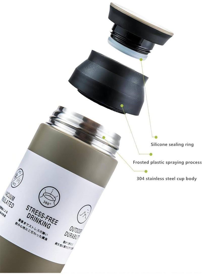 ترمس حراري استانلس ستيل بغطاء محكم لحفظ الحرارة والبرودة - Image 3