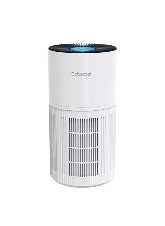 Cobectal Air Purifiers for Home Large Rooms, Cobectal Air Cleaner with H14 True HEPA 3-in-1 Filter Covers up to 1650ft², Air Quality Sensor, Aroma Function & Sleep Mode, Pet Air Purifier, White - Image 1