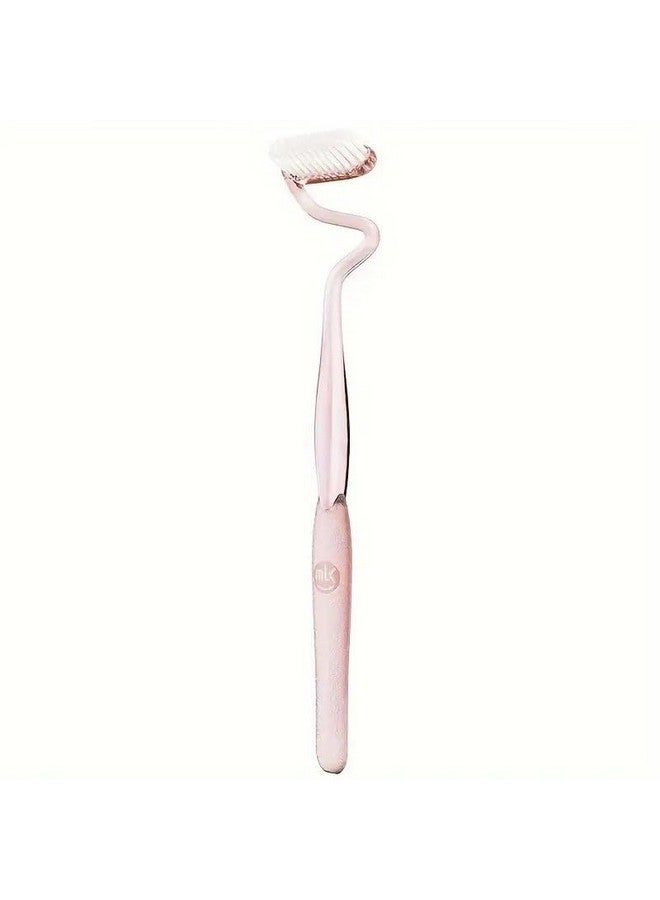 S-Shaped Toothbrush, Vertical Brush, Manual Toothbrush, Ergonomic Design, Soft Bristles (Pink, Standard)