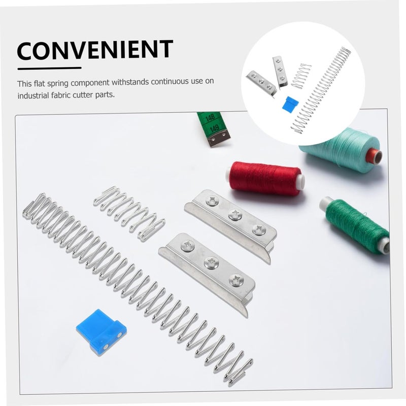 TEHAUX Cutting Machine Fixing Bracket Set with Flat Spring, Fabric Cutting Tool Parts, Industrial Sewing Machine Accessory Kit for Factory Precision Fabric Cutter - Image 3
