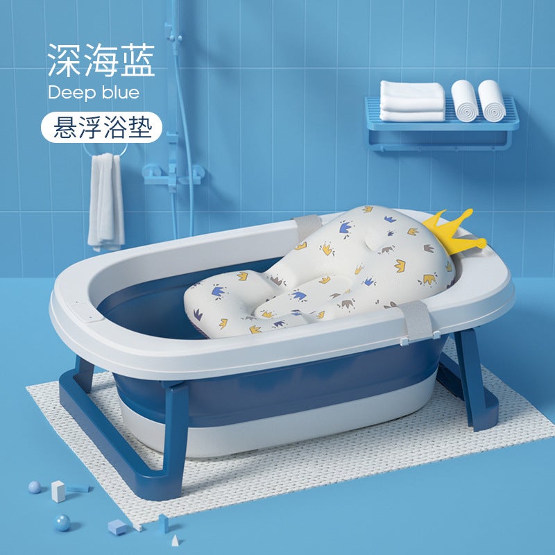 Baby Foldableing Bathtub For Kidsren And Toddlers Sitting And Lying Large Baby Bath Tub Kidsren'S Home Newborn Kidsren'S Supplies - Image 1