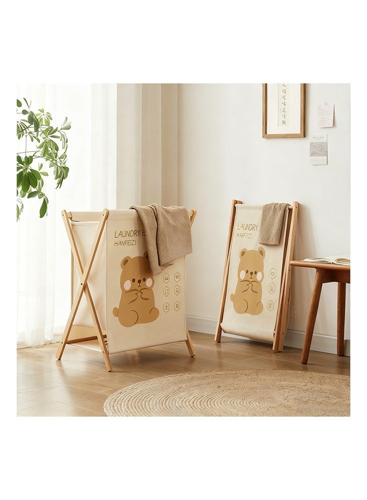 كيدل سلة غسيل قابلة للطي كبيرة مُحسّنة للمنزل، منظم متعدد الاستخدام لتخزين الملابس المتسخة والألعاب وسجاد اليوغا، مناسبة للحمام وغرفة النوم، مقاس 56.5×50×34 سم - Image 2