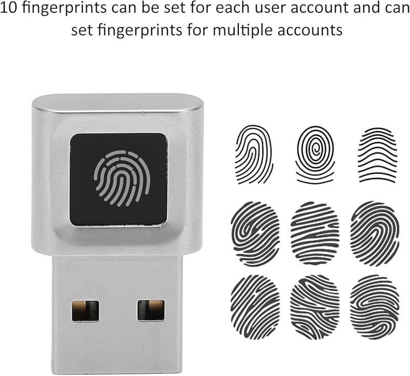 قارئ بصمات الأصابع USB مفتاح أمان ماسح بصمة محمول مستشعر مطابقة سريع للكمبيوتر المحمول - Image 4