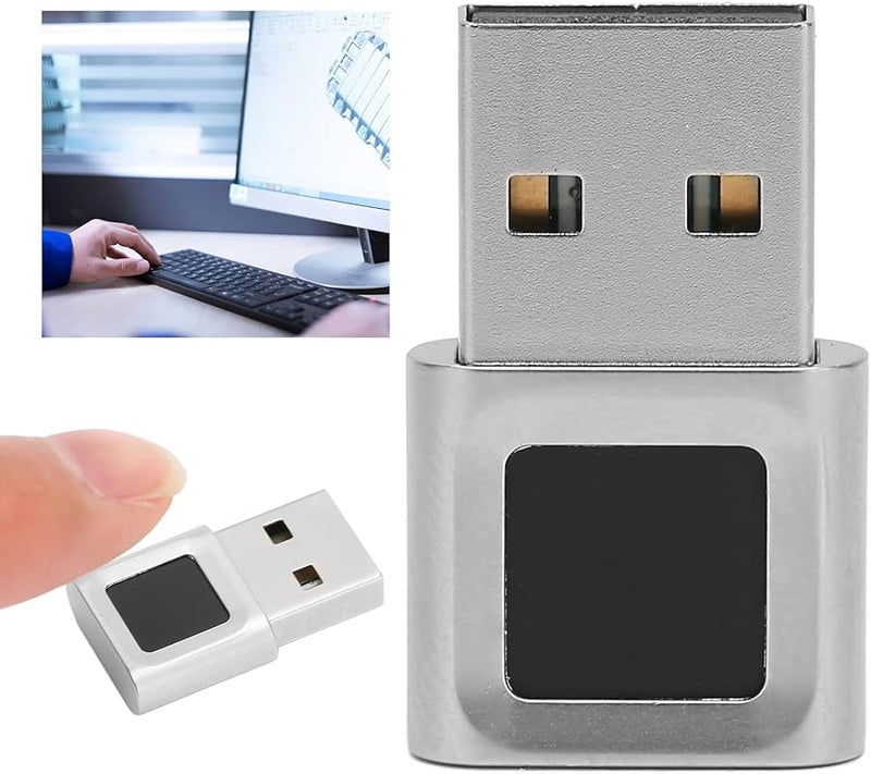 قارئ بصمات الأصابع USB مفتاح أمان ماسح بصمة محمول مستشعر مطابقة سريع للكمبيوتر المحمول - Image 3
