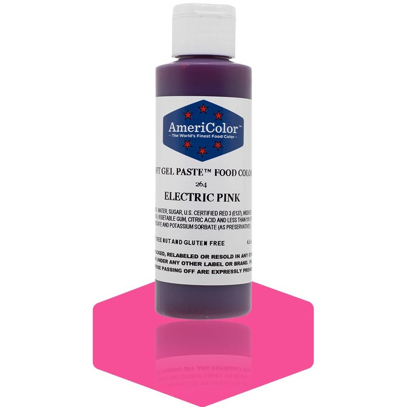 Americolor Soft Gel Paste Food Color 45Ounce Electric Pink - Image 3