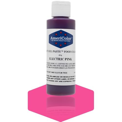 Americolor Soft Gel Paste Food Color 45Ounce Electric Pink - Image 1