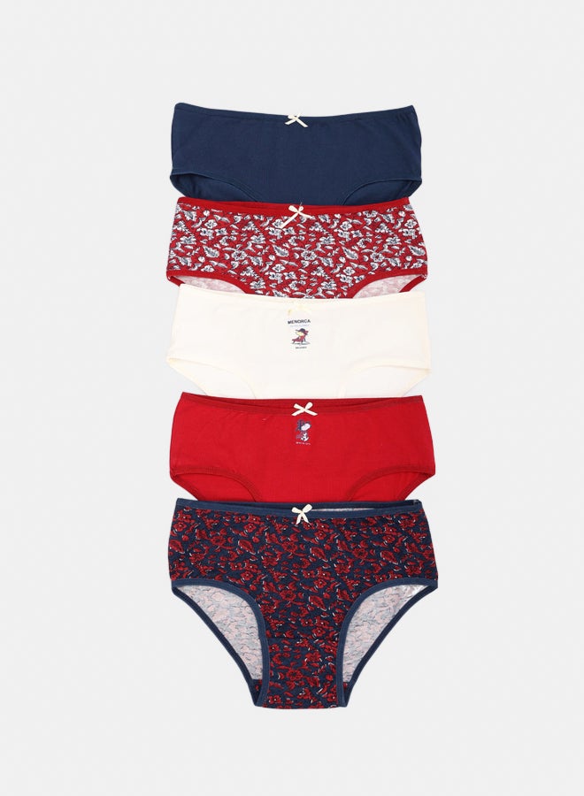 Carina Pack of 5 Colored Brief Panties - Image 1