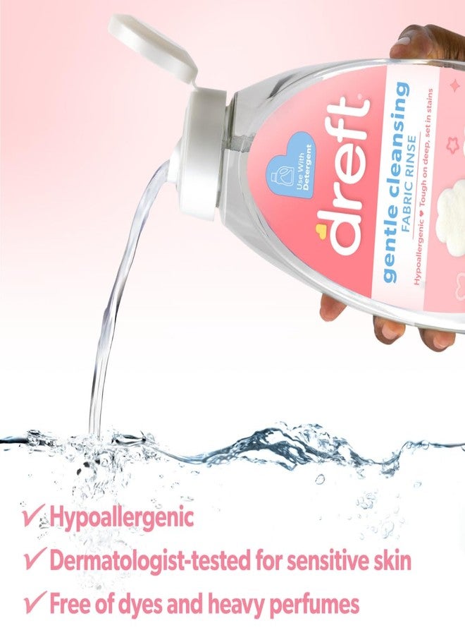Dreft Baby Gentle Cleansing Fabric Rinse, 48 fl oz, Hypoallergenic, Dermatologist Tested on Sensitive Skin, Odor Remover - Image 4