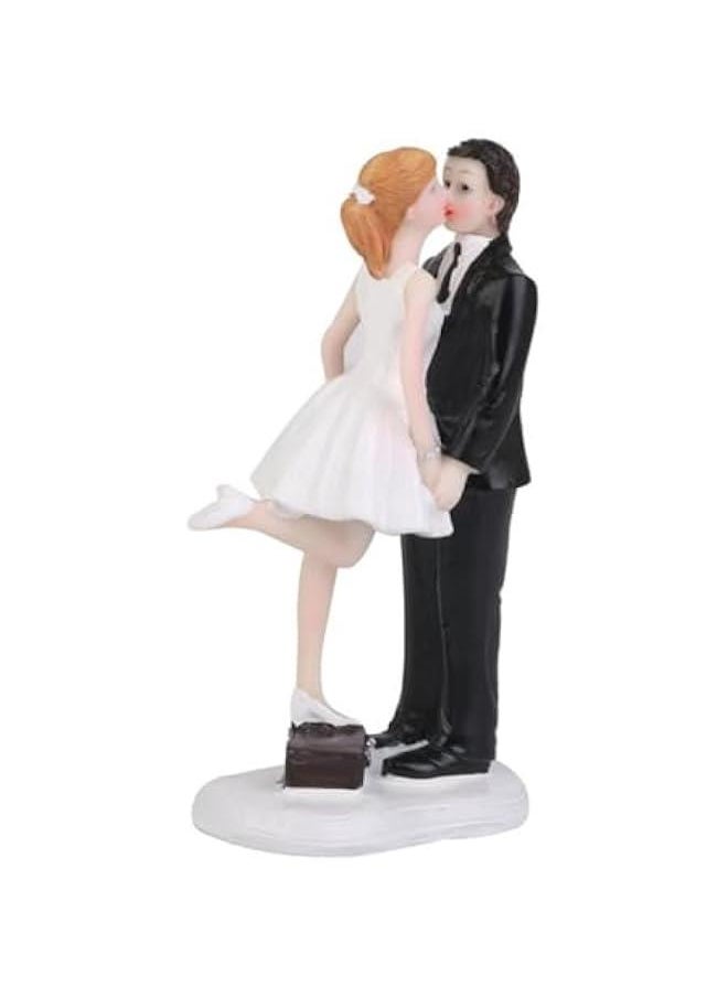 Generic Bride and Groom Wedding Cake Topper Cake Figurine Wedding Couple Cake Topper Bride Groom Figures  - Image 2