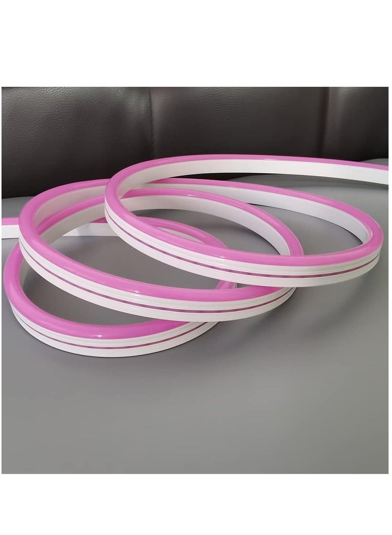 Vitacelli شريط إضاءة نيون LED 12 فولت، 16.4 قدم / 5 مصابيح LED، شريط نيون مرن 12 فولت للمطبخ وغرفة النوم والديكور الداخلي والخارجي للمنزل DIY متضمن محول باللون الأرجواني  - Image 3
