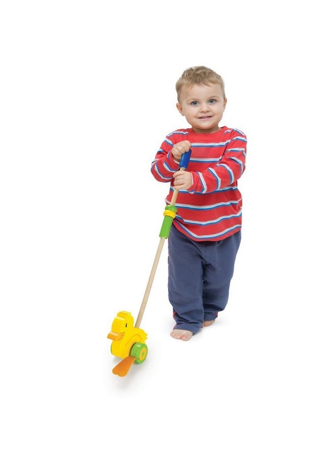 Imagination Generation Wooden Wonders Push-n-Pull Waddling Duckling with Rubber Feet by Imagination Generation  - Image 1